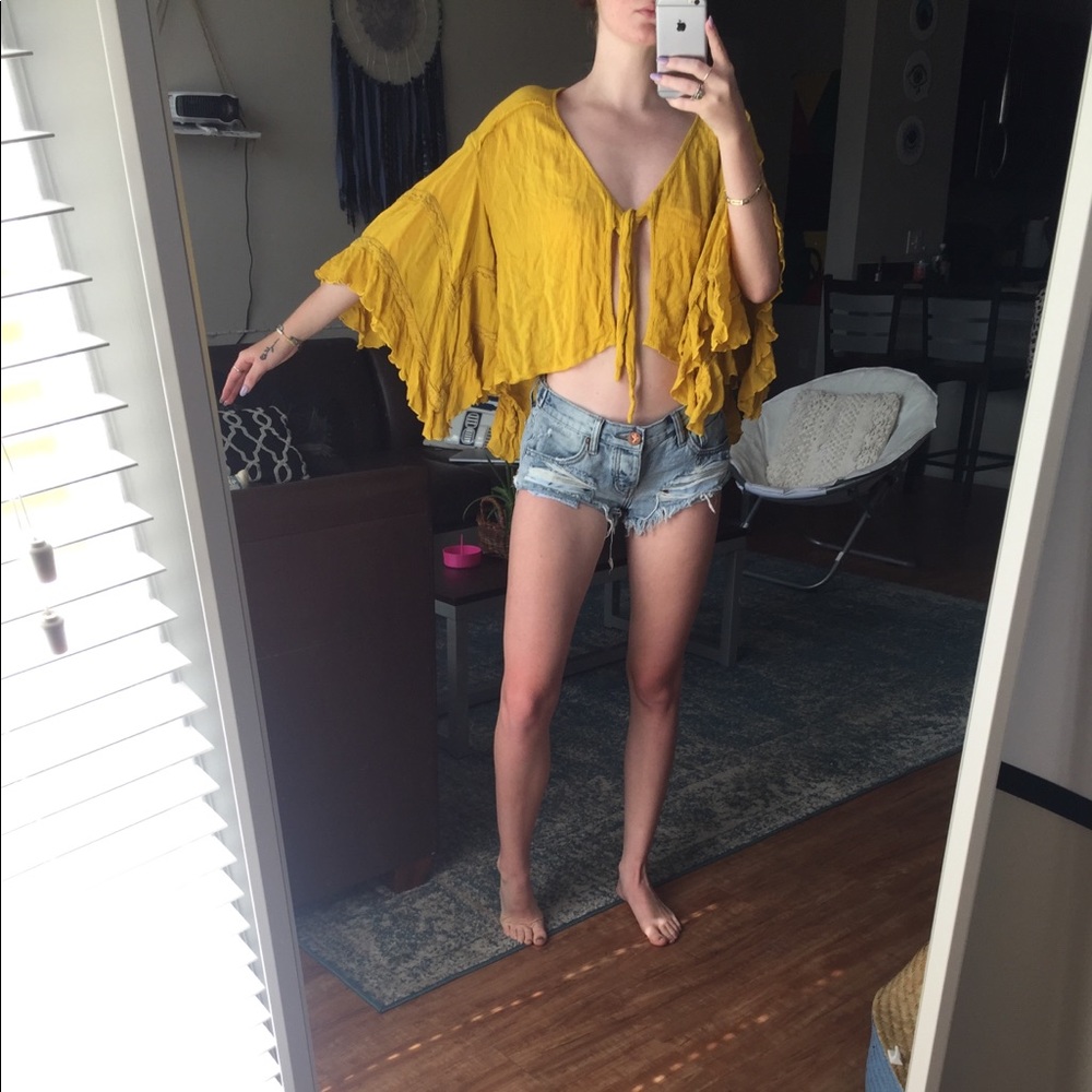 Yellow Flare Top